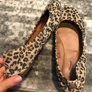 Lucky Brand Leopard Ballet Flats! Barely worn!!!